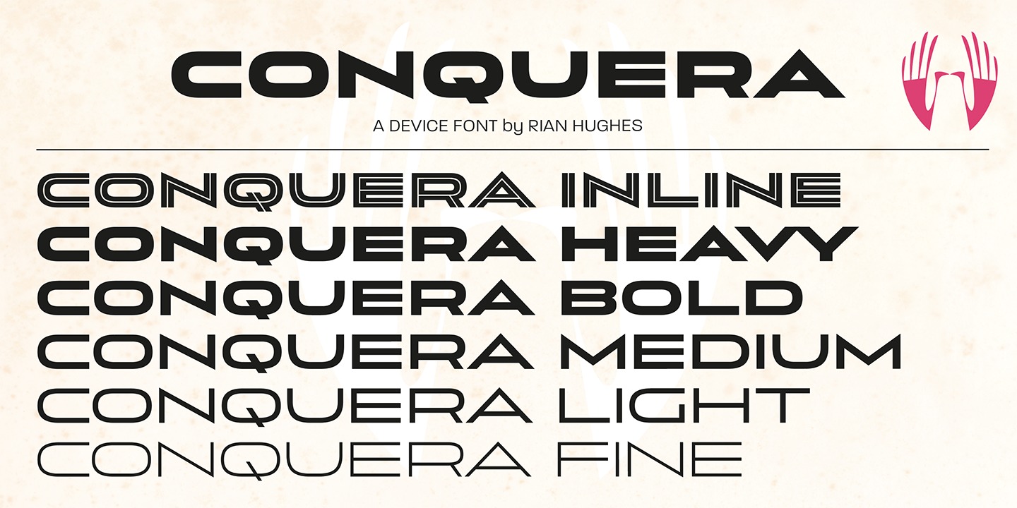 Beispiel einer Conquera-Schriftart #4